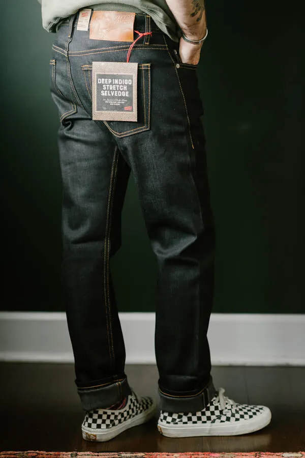 12oz - Deep Indigo Stretch Selvedge - Weird Guy