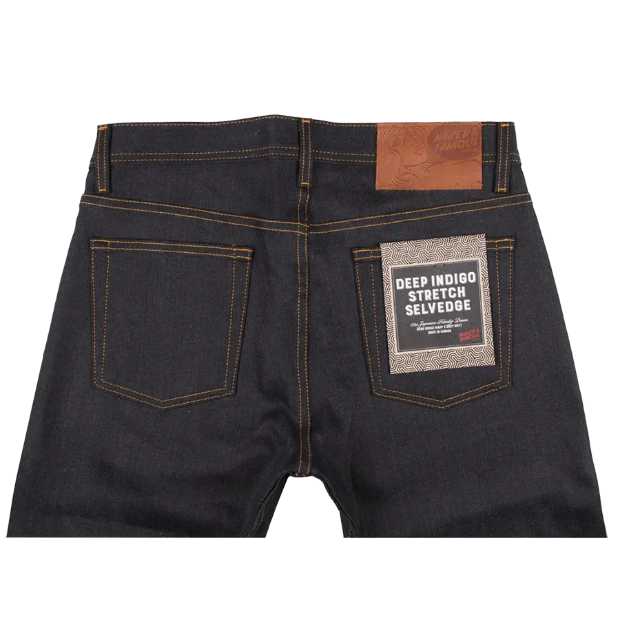 12oz - Deep Indigo Stretch Selvedge - Weird Guy