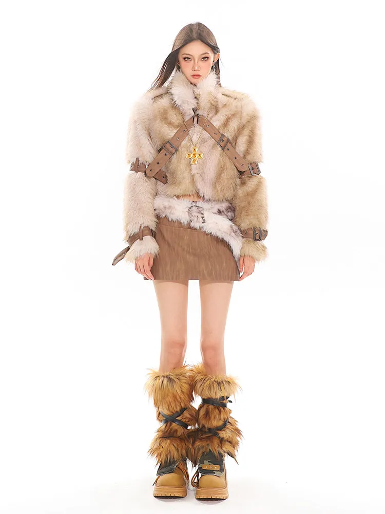 【24s Nov.】Niche Retro Thousand Gold Short Vintage Fur Coat