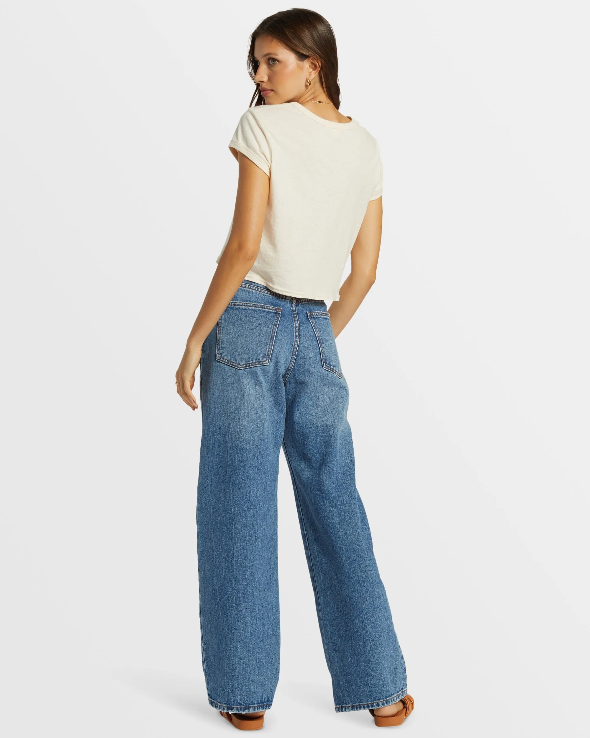 Aaliyah Baggy Denim Pant - Medium Denim