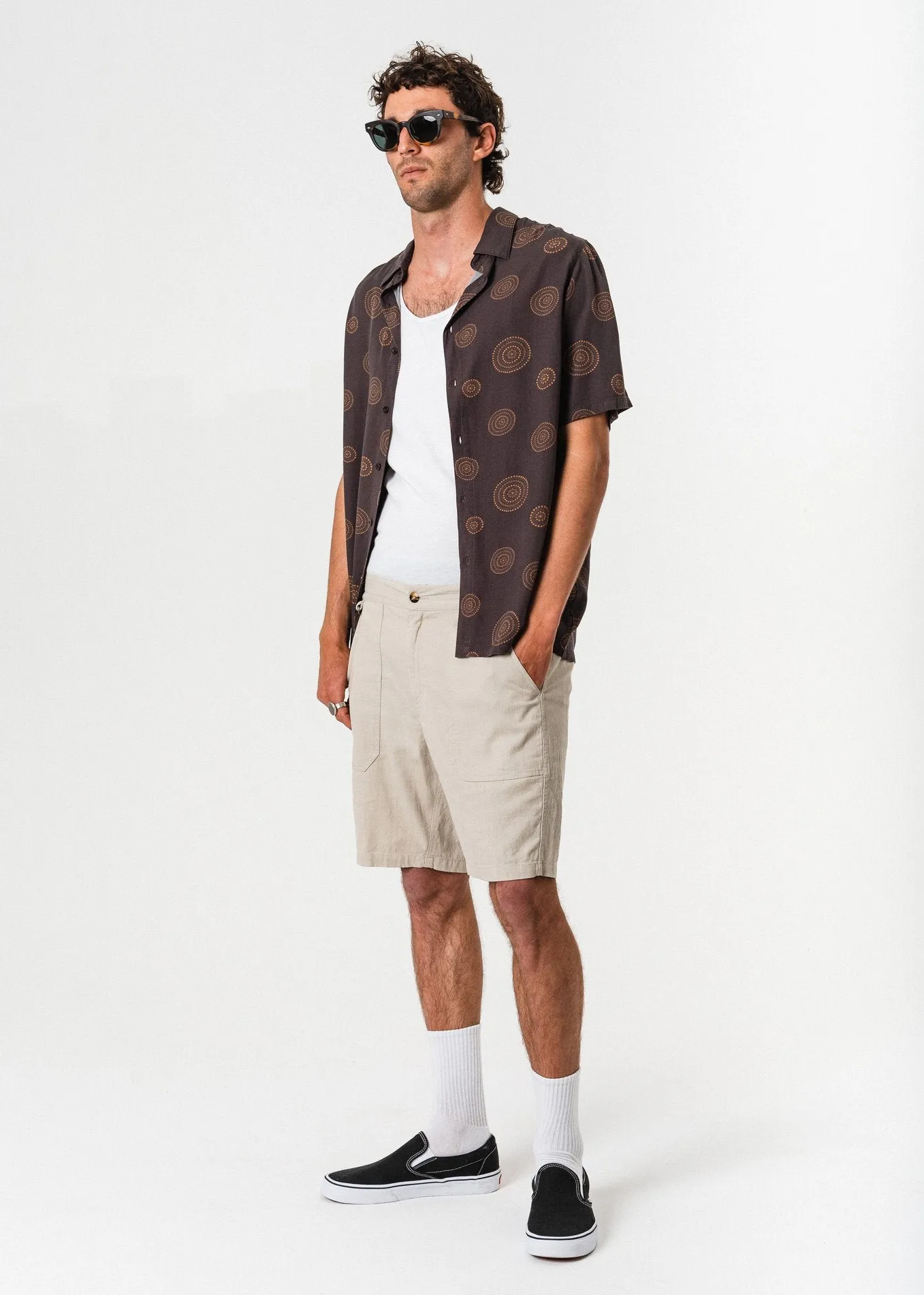 Afends Mens Dreamtime Vol 3 - Short Sleeve Shirt