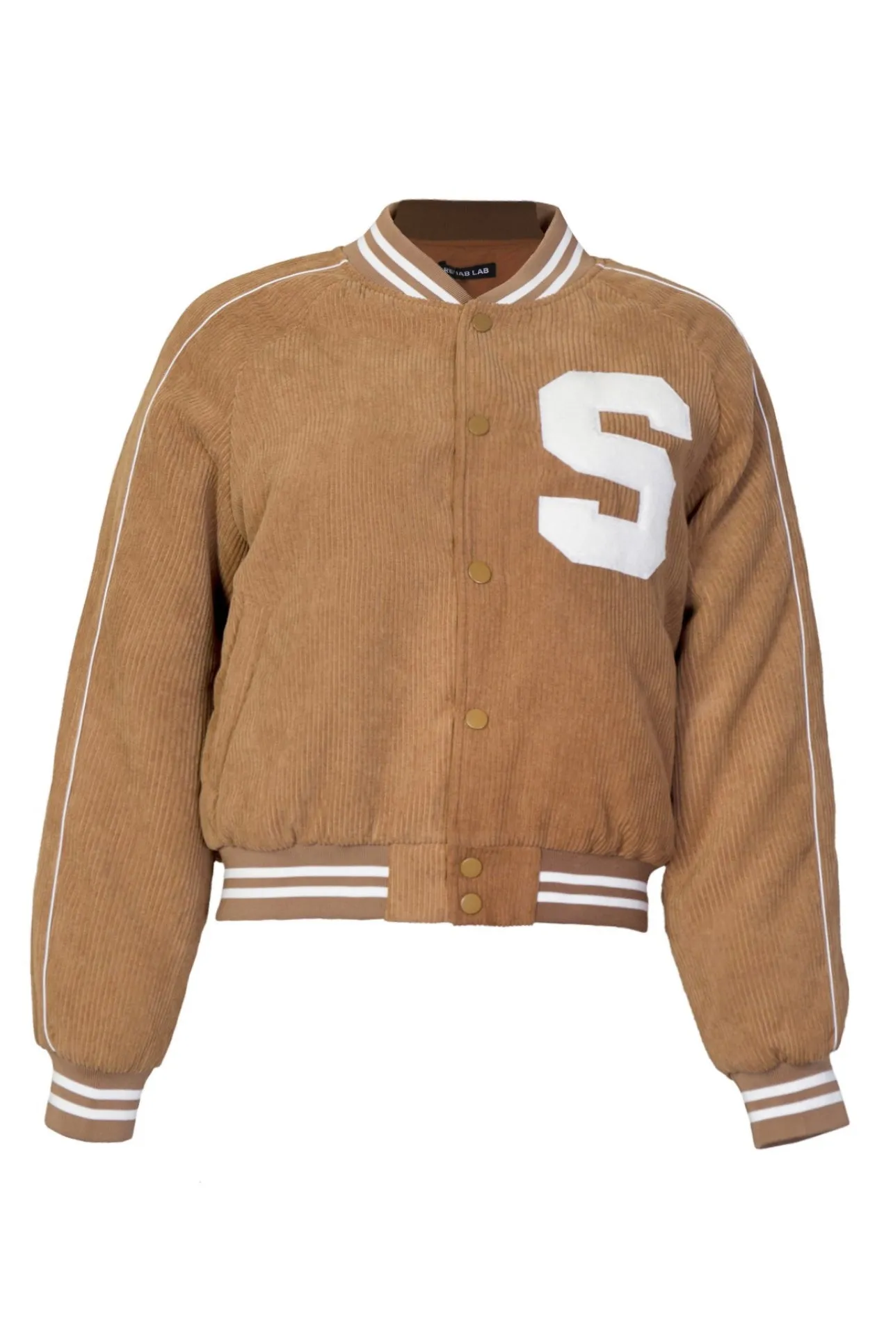 Alex Corduroy Relaxed Fit Varsity Jacket