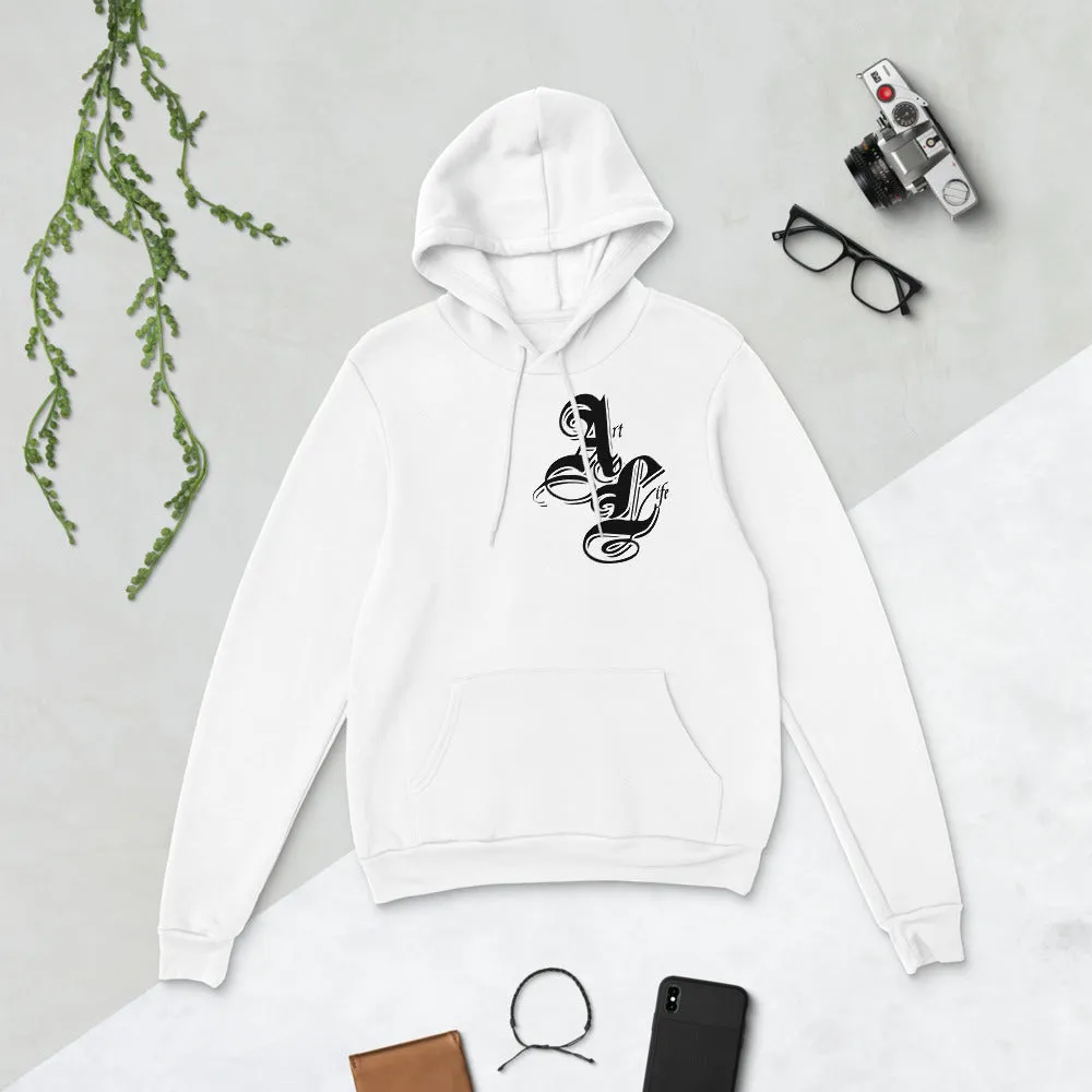 Art Life White | unisex fleece hoodie