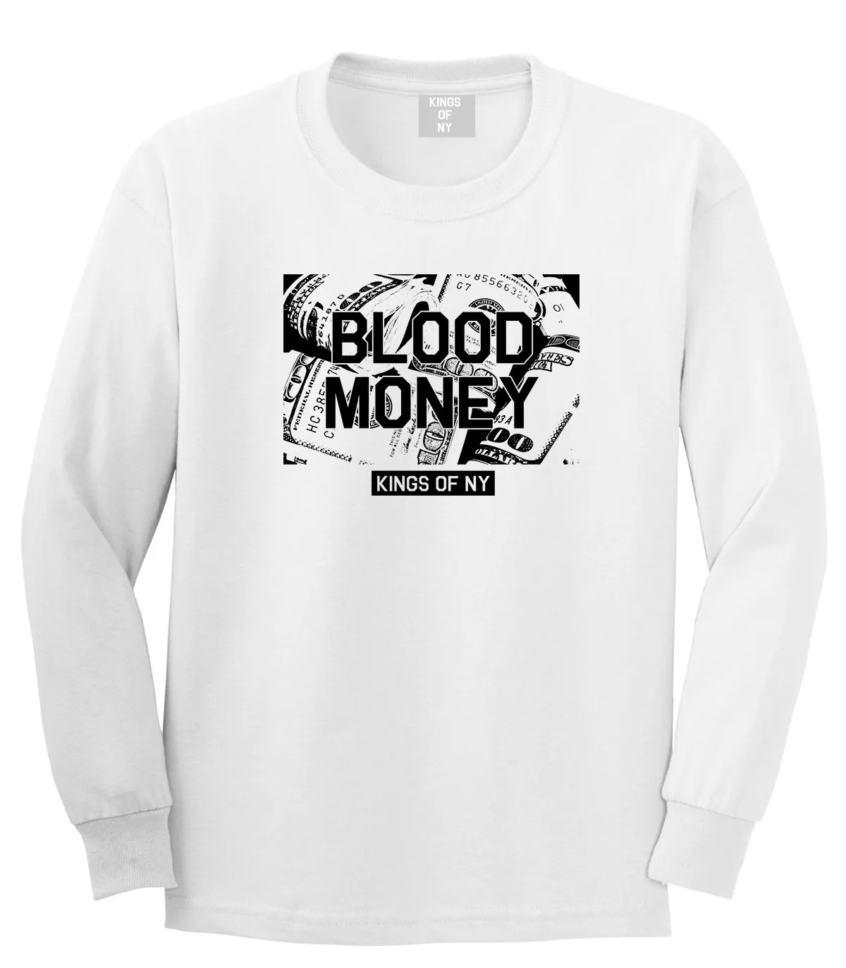 Blood Money 100s Mens Long Sleeve T-Shirt