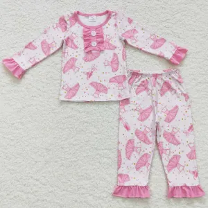 Boutique Girls Pajamas Fall Winter Long Sleeve Pajamas GLP0737