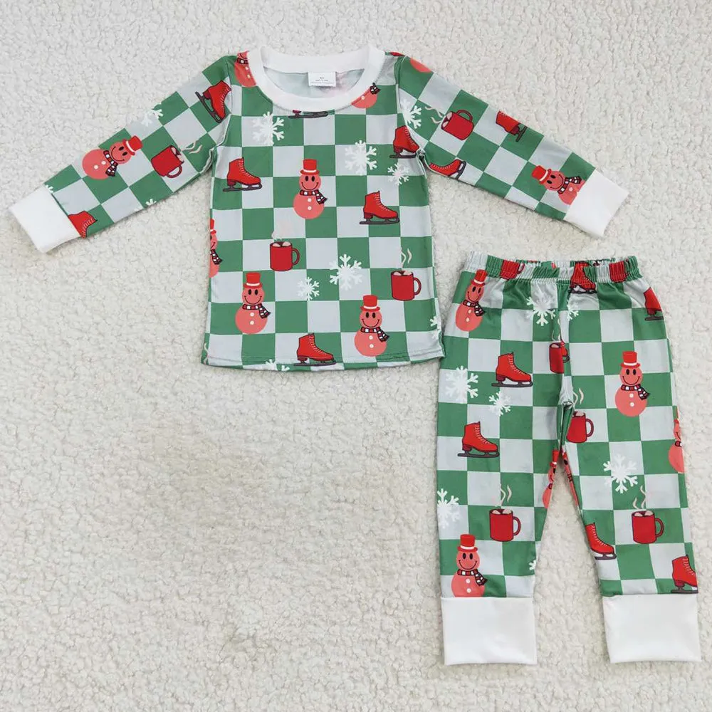 Boutique Kids Boys Pajamas Christmas Sleepwear Sets BLP0317