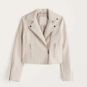 Buy Best style Fashion Women White Biker Leather Jacket