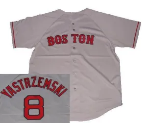 Carl Yastrzemski Boston Red Sox Throwback Baseball Jersey - 2 styles available.