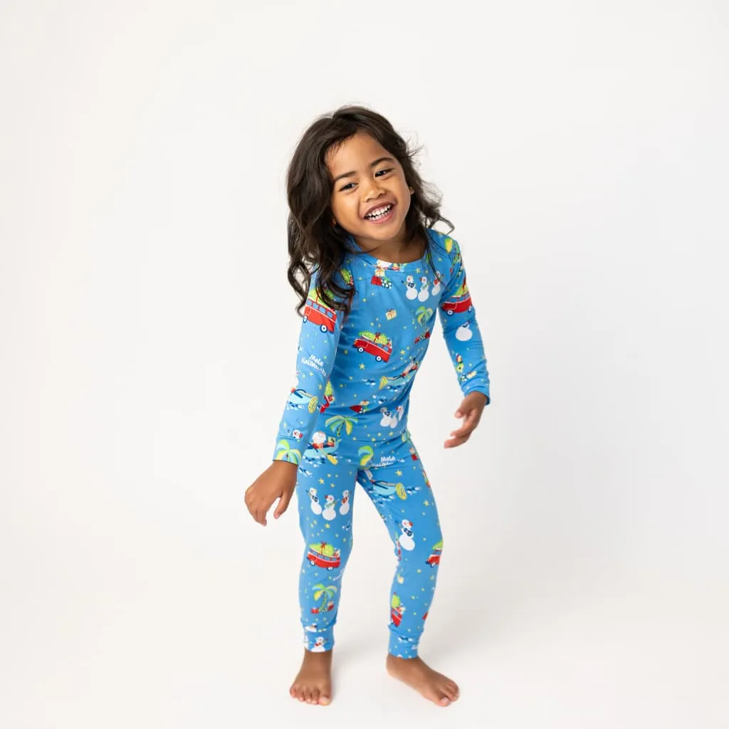 Christmas Day In Hawaiʻi Nei Long Bamboo Pajamas