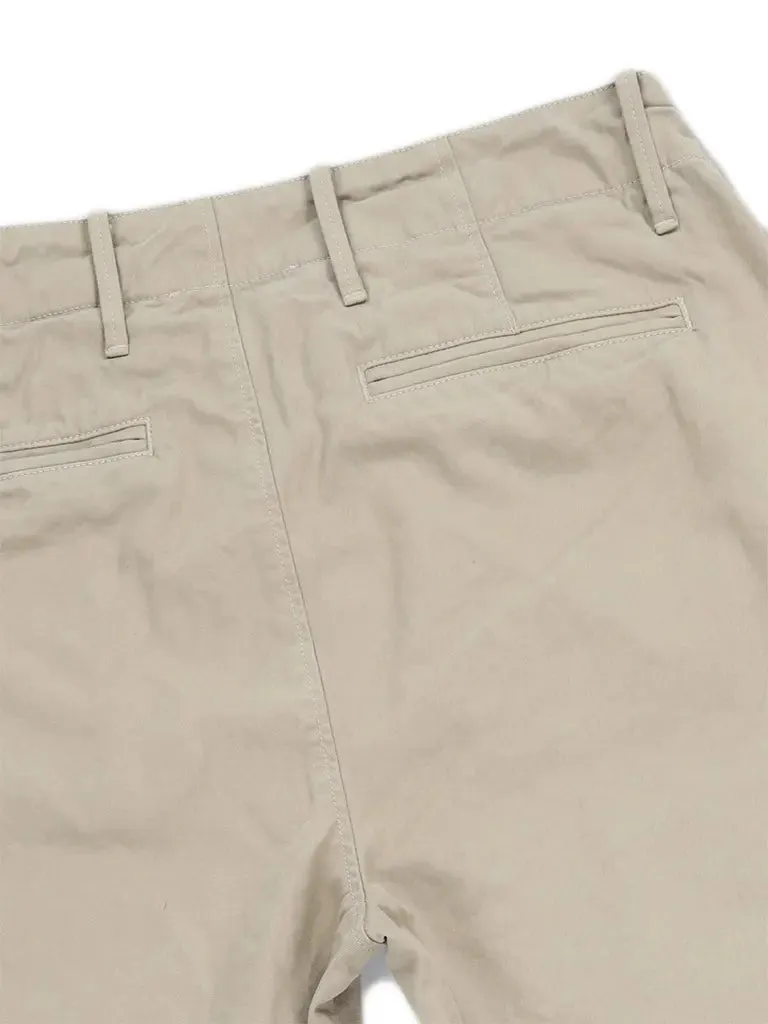 Classic Twill Button Fly Trouser- Khaki