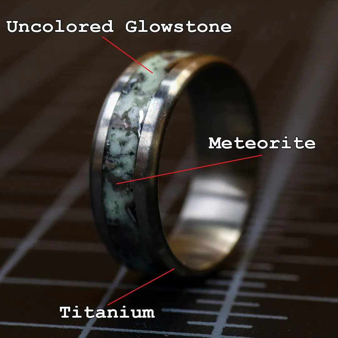 Custom Titanium Glowstone Ring