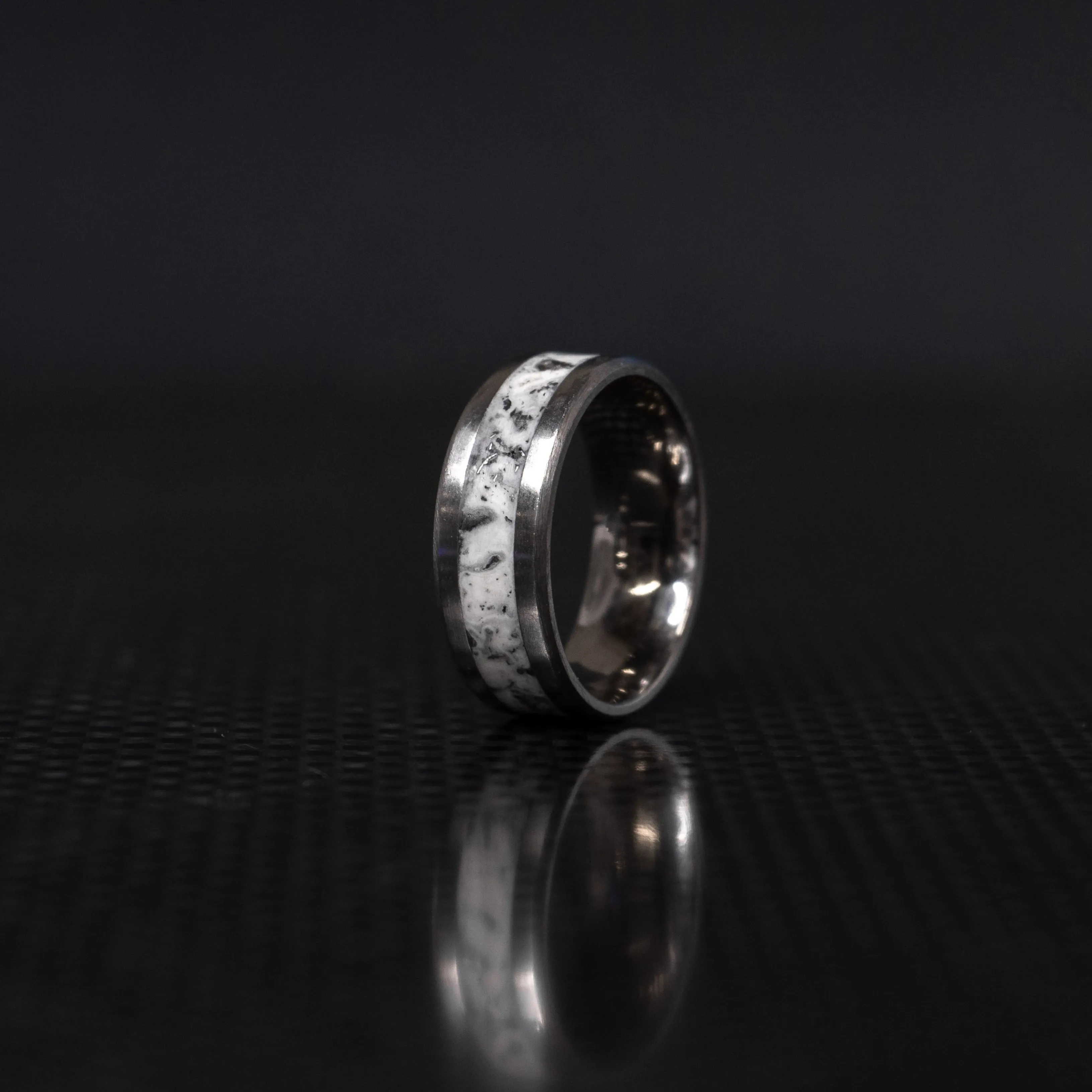 Custom Titanium Glowstone Ring