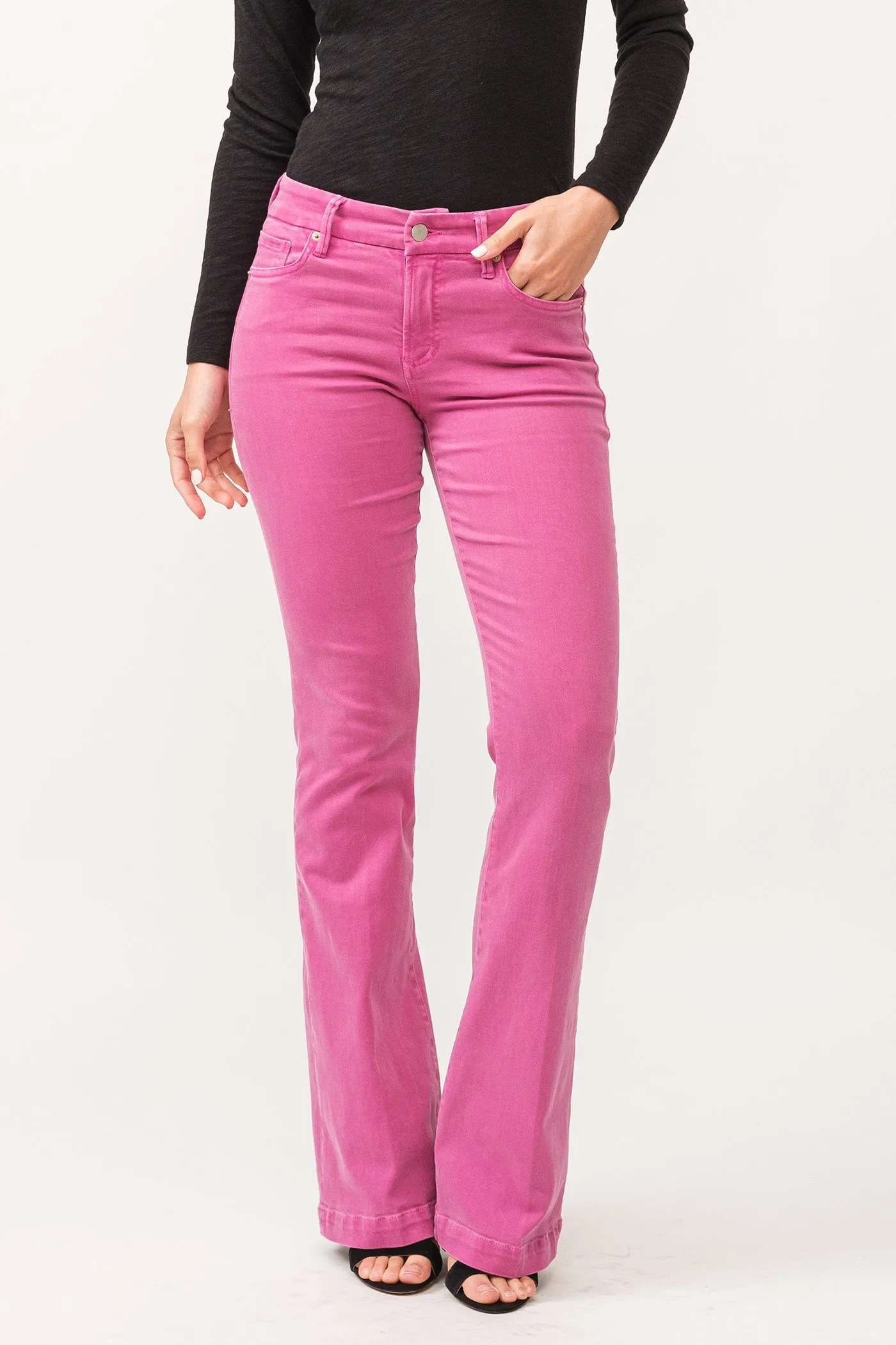 Dear John Rosa High Rise Flare Leg Pant in Dahila Mauve