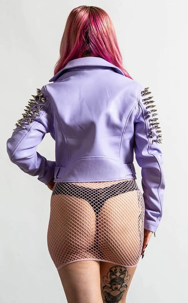 Disharmony Biker Jacket | Lilac