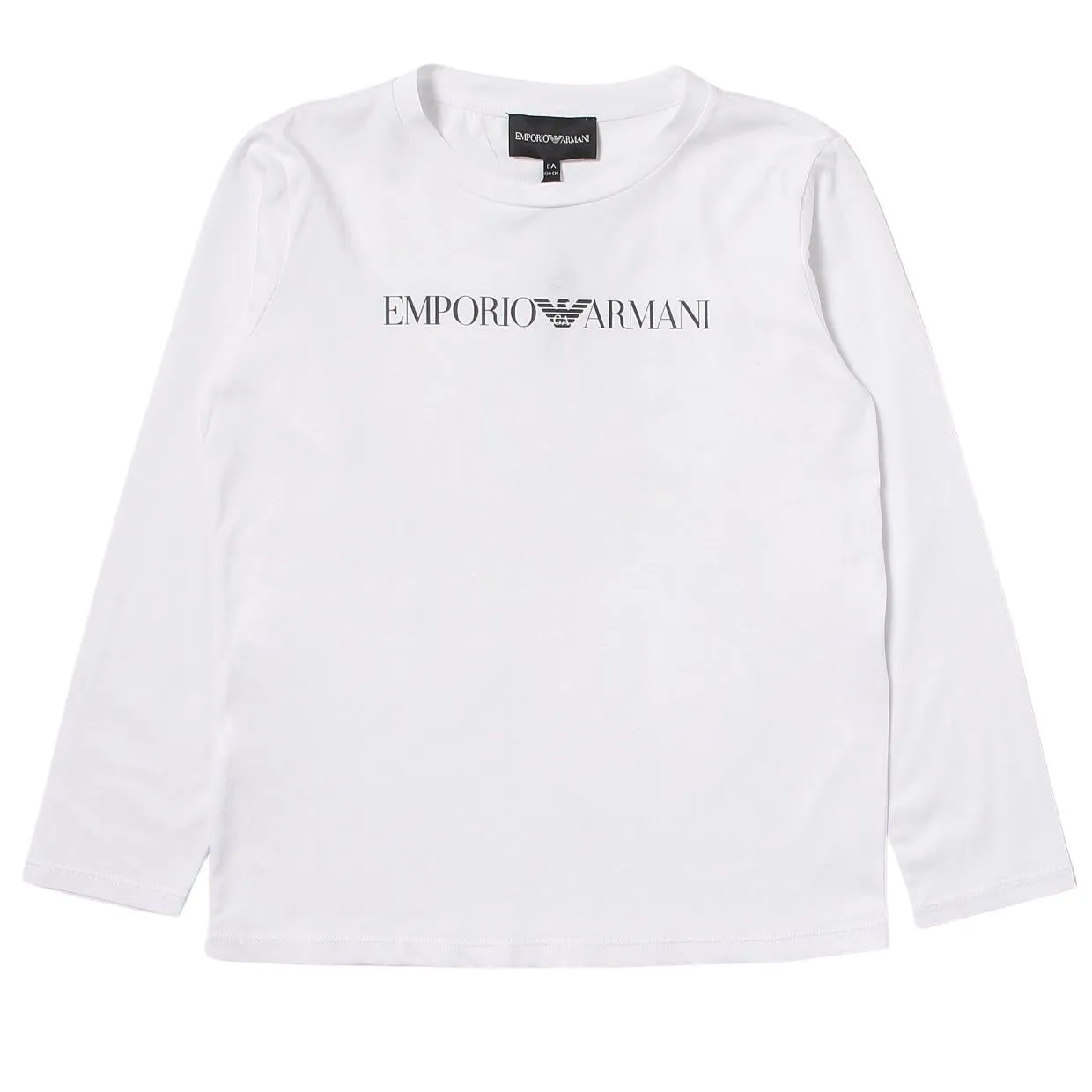 Emporio Armani Kids White Long Sleeve T-Shirt