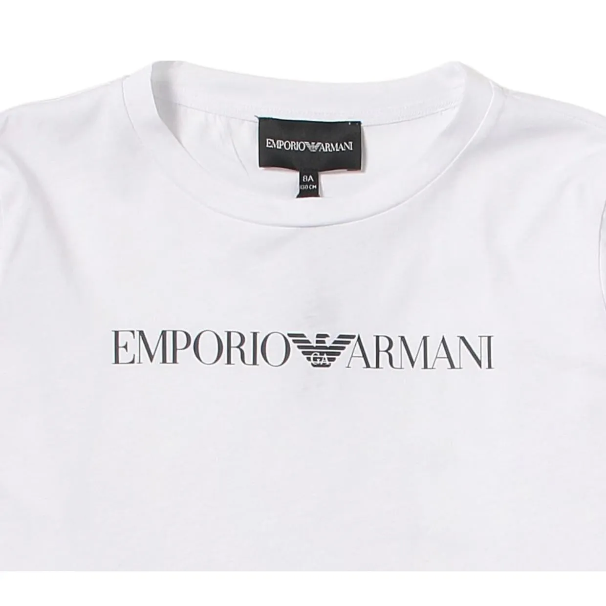 Emporio Armani Kids White Long Sleeve T-Shirt