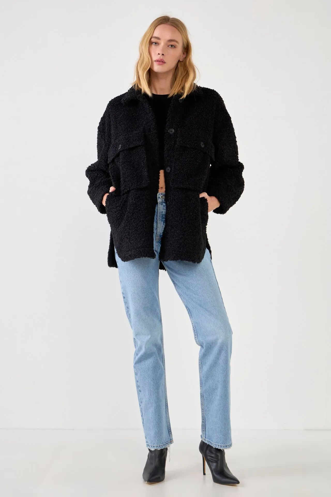 English Factory - Oversized Sherpa Jacket