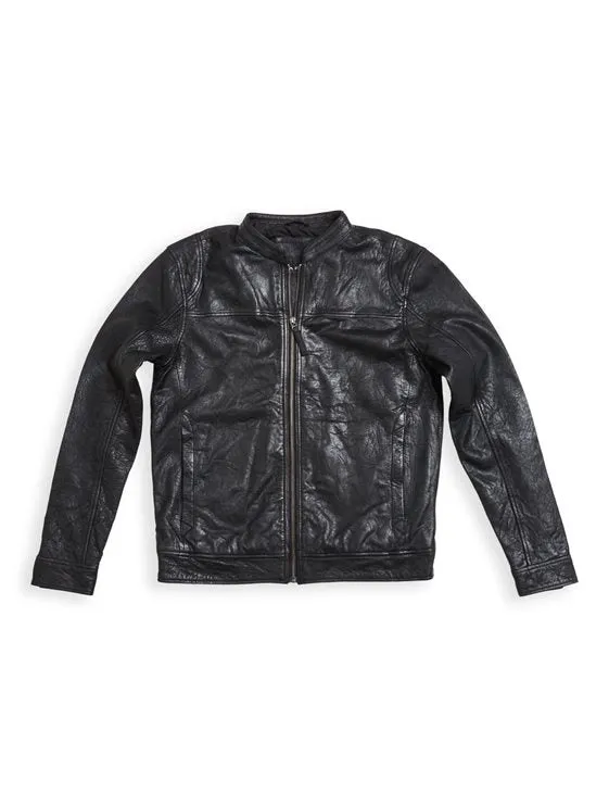 Gabba - BENTON BLACK LEATHER JACKET