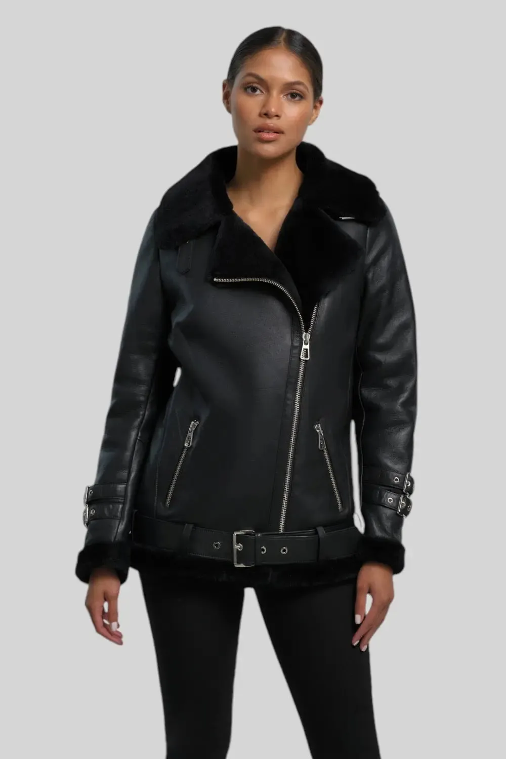 Giulia Sheepskin B-3 Jacket