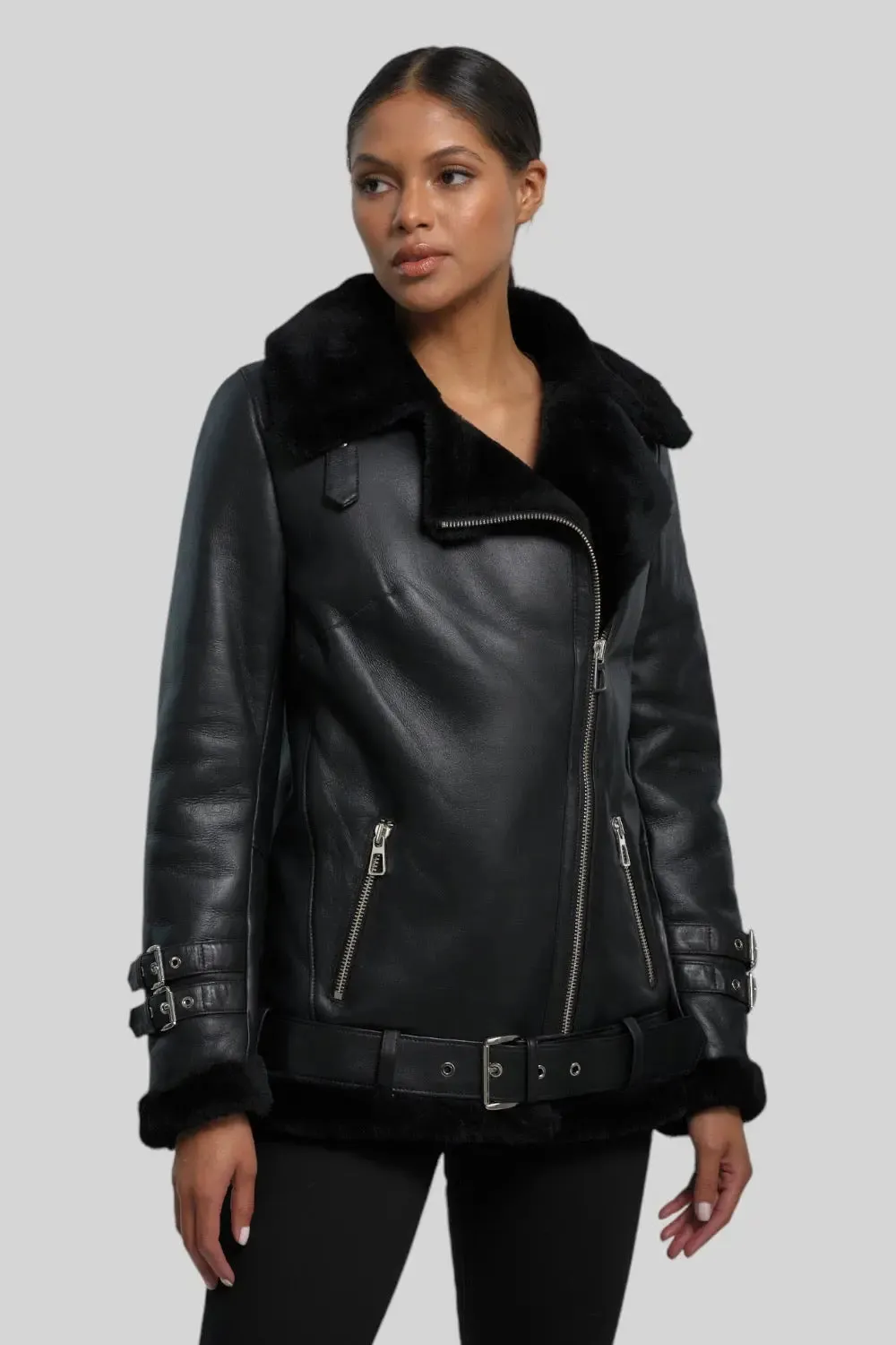 Giulia Sheepskin B-3 Jacket