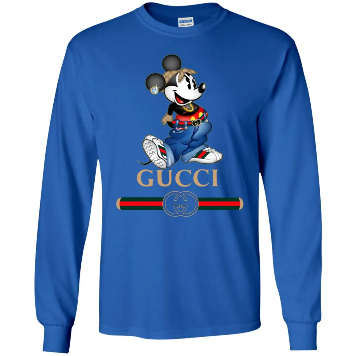 Gucci T-shirt Mouse Mickey Cartoon T-shirt Men Long Sleeve Shirt