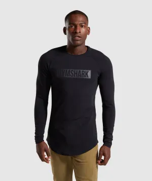 Gymshark Block Long Sleeve T-Shirt - Black/Black