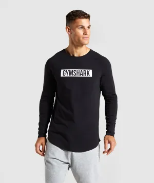 Gymshark Block Long Sleeve T-Shirt - Black/White