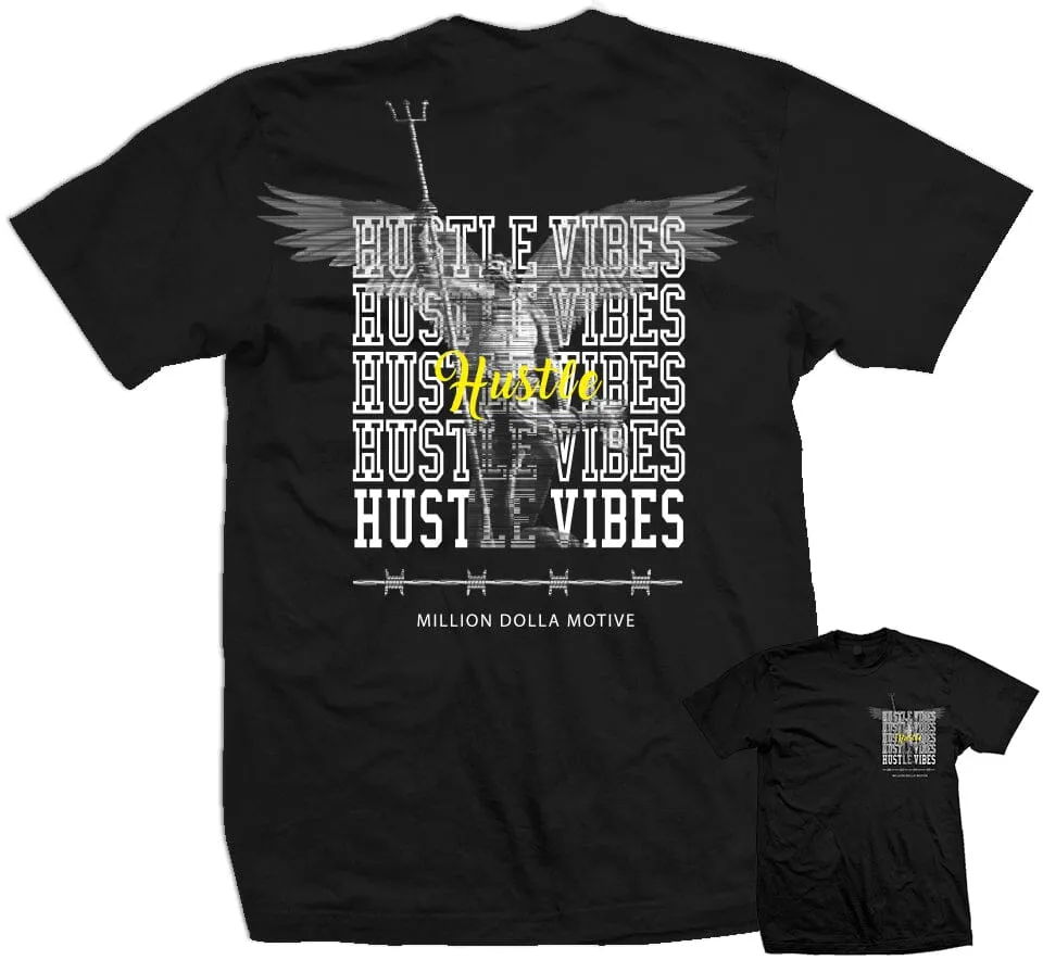 Hustle Vibes - Black T-Shirt