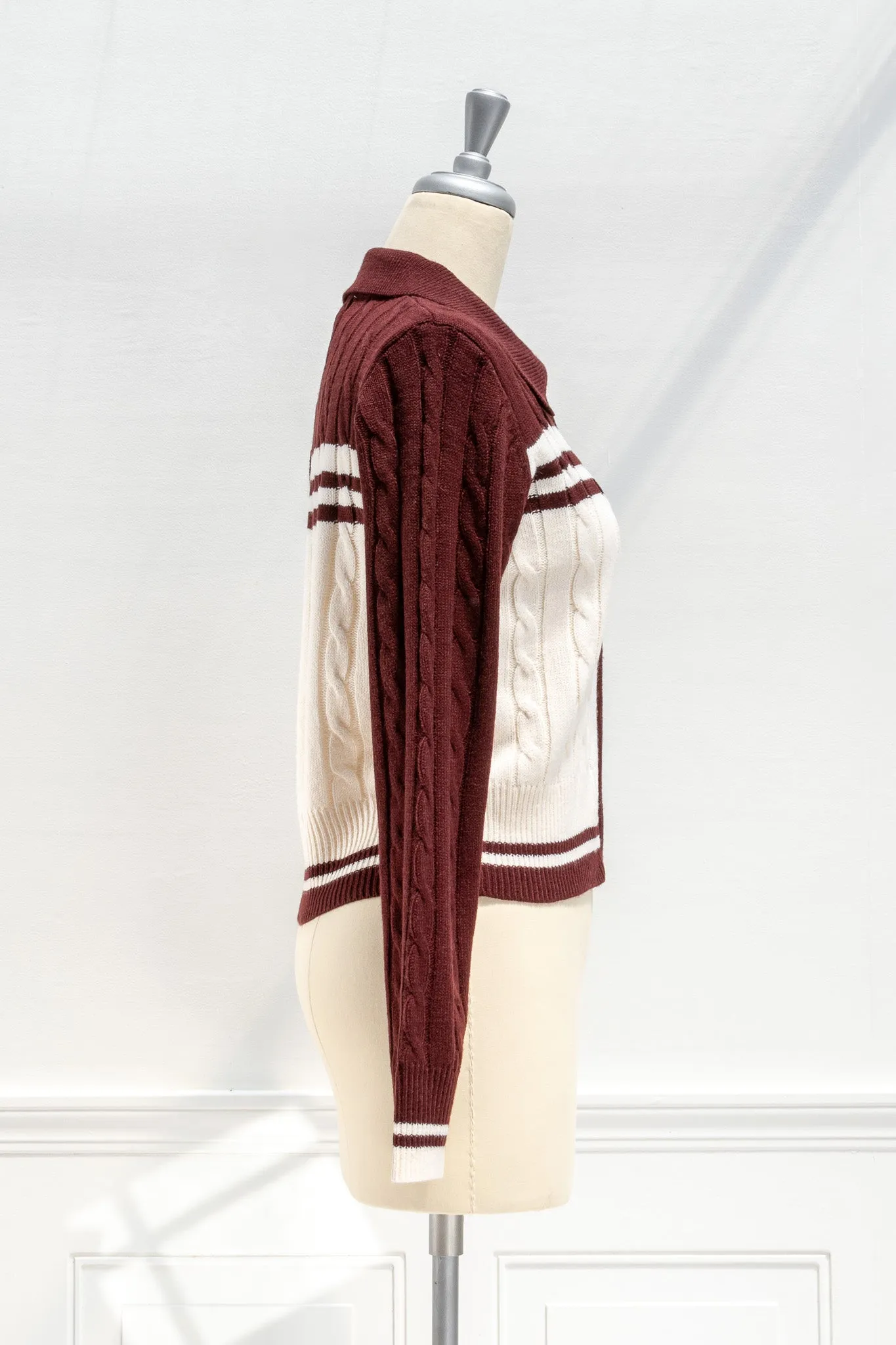 Ivy League Zip Cardigan