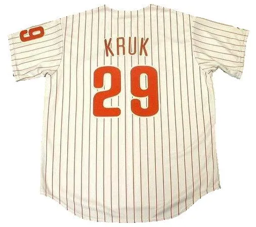 John Kruk Philadelphia Phillies Home Jersey