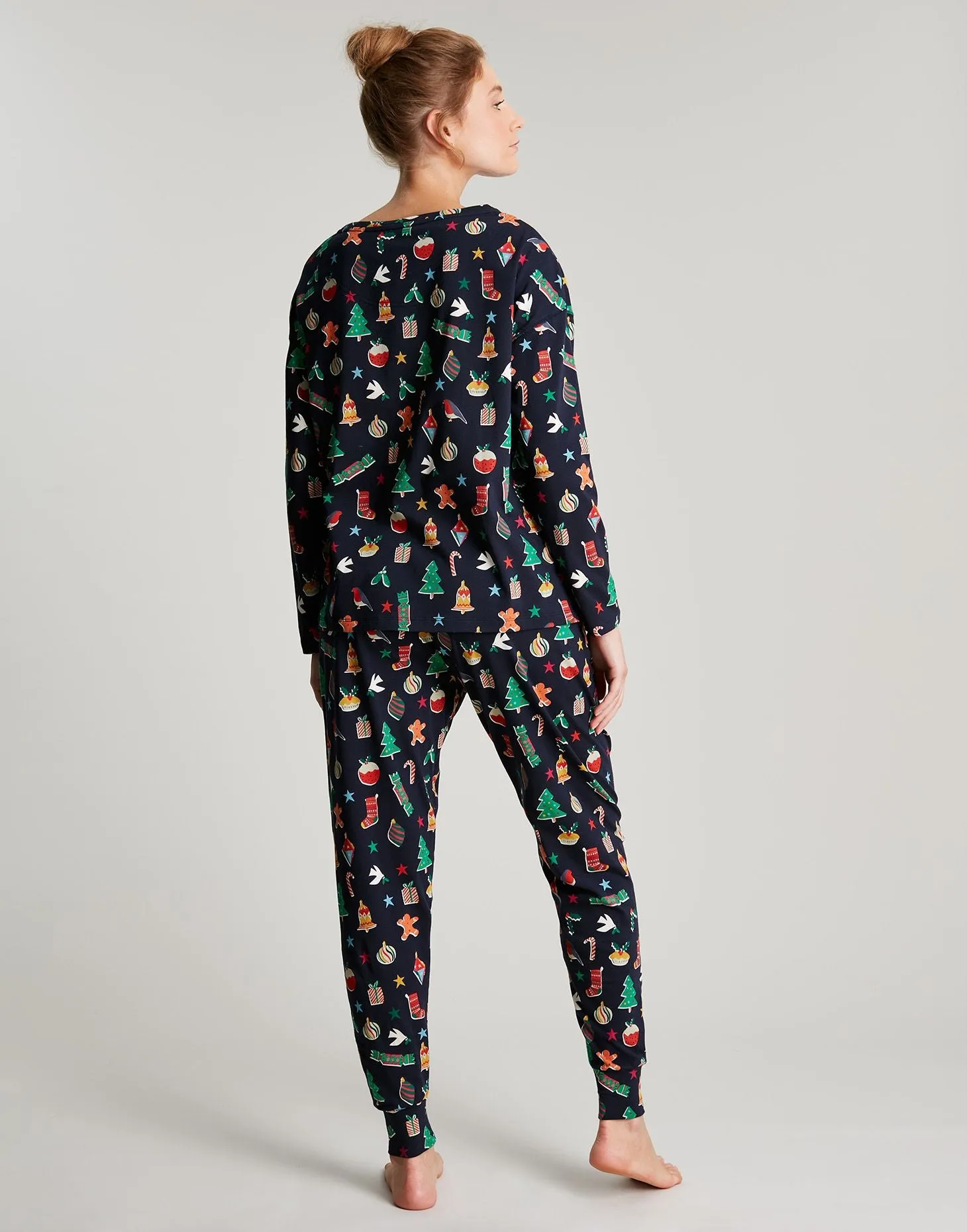 Joules | Dreamley Long Sleeve Jersey Pajama Set | Women's