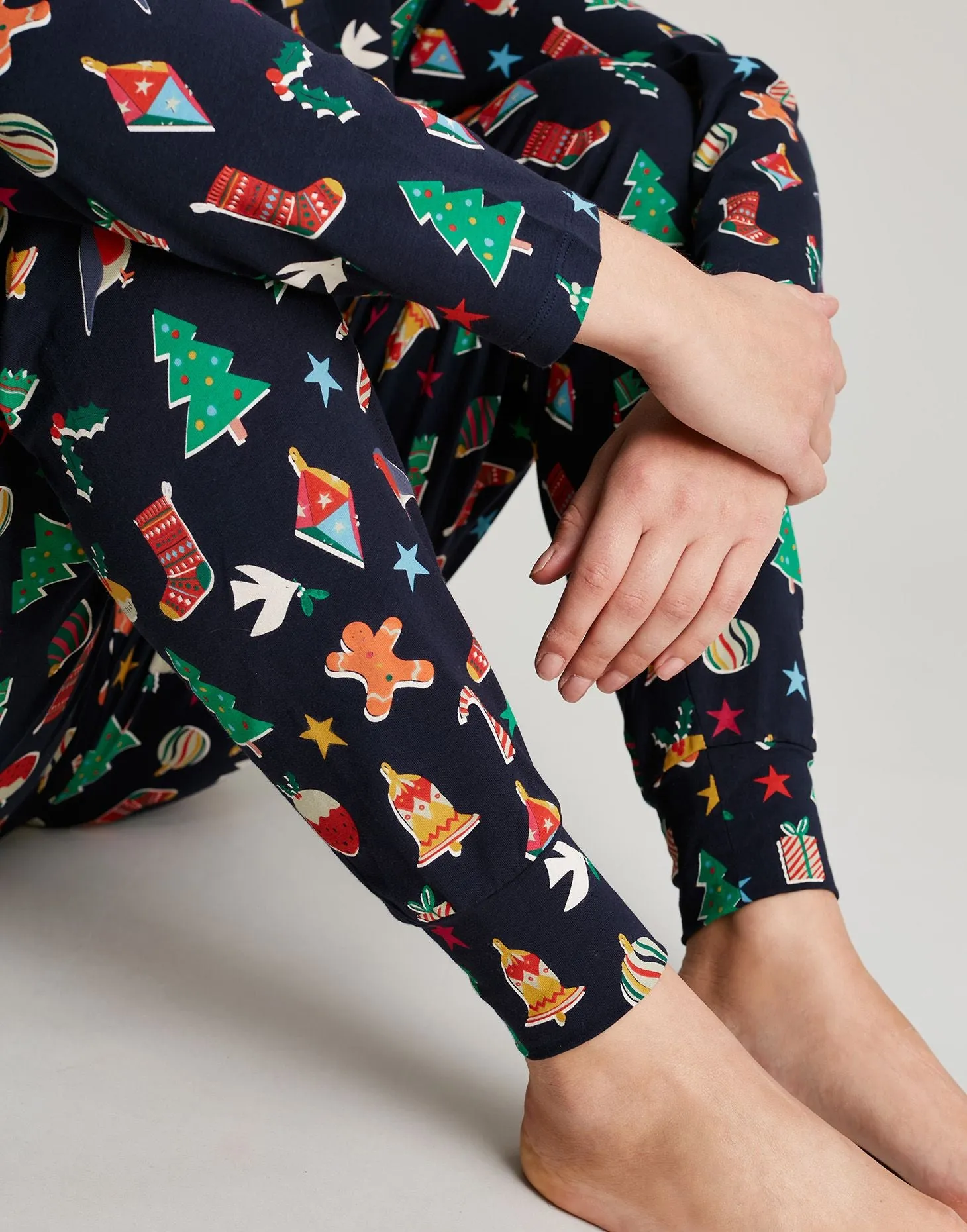 Joules | Dreamley Long Sleeve Jersey Pajama Set | Women's