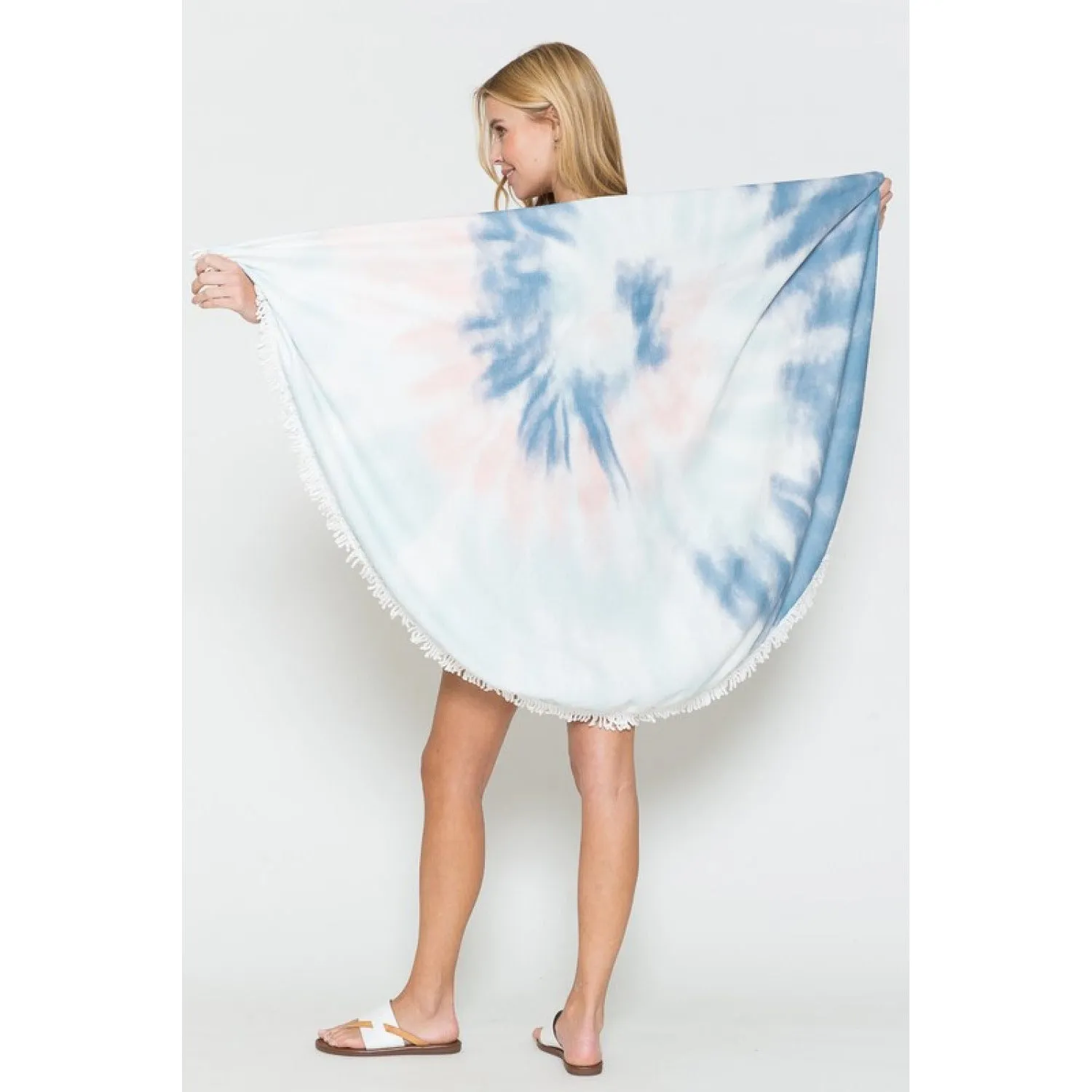 Justin Taylor Dreamland Tie Dye Round Beach Towel