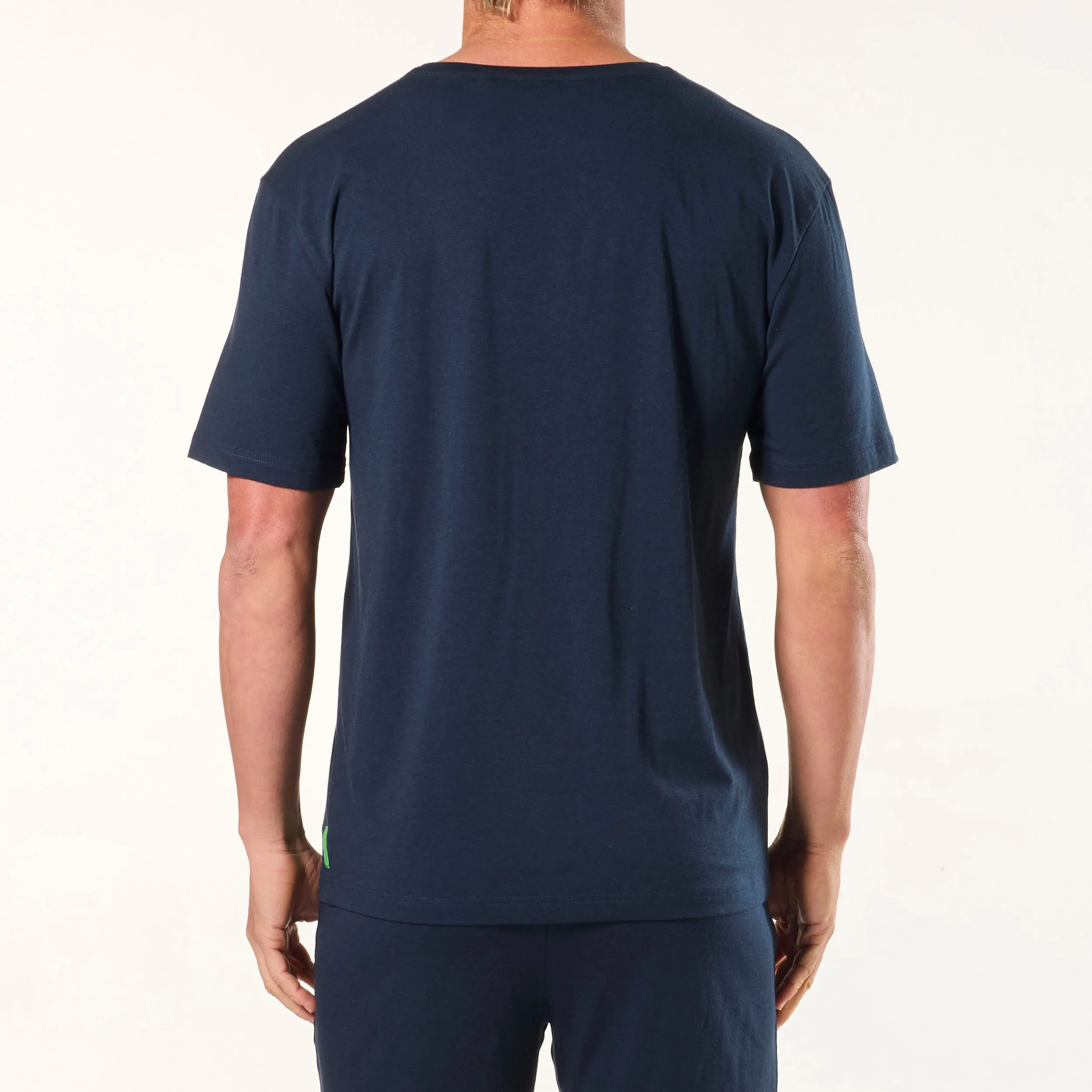 Men's Soft Bamboo Crew Neck Sleep Tee - Navy