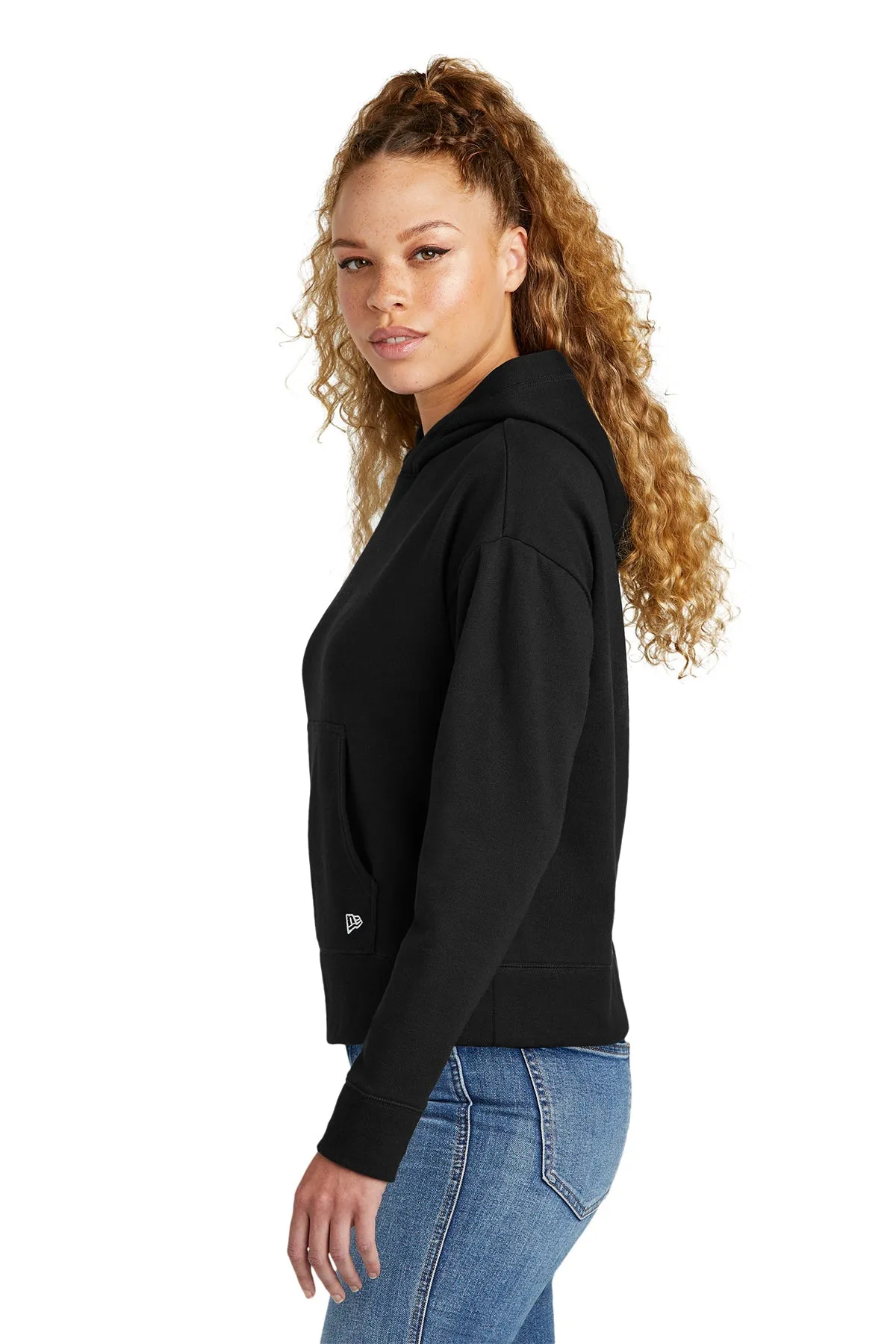 New Era Ladies Comeback Fleece Customized Hoodies, Black