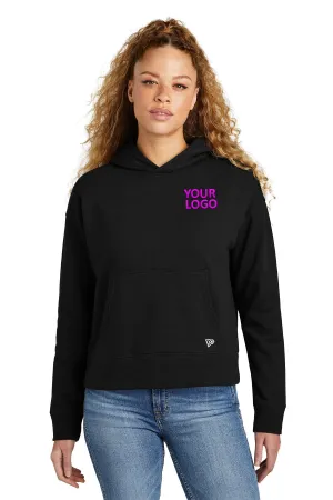 New Era Ladies Comeback Fleece Customized Hoodies, Black