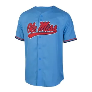 Ole Miss Rebels Customizable College Style Baseball Jersey