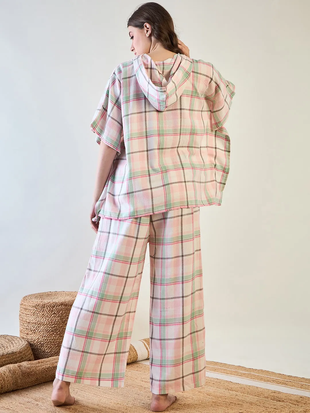 Pink and Green Plaid Loungewear