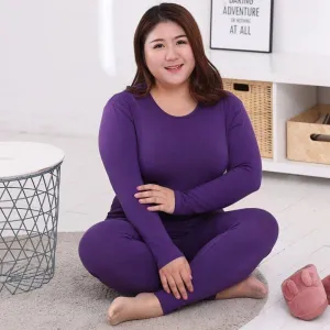 Plus Size Warm Thermal Tracksuits for Women