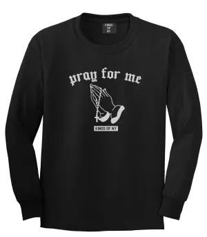 Pray For Me Mens Long Sleeve T-Shirt