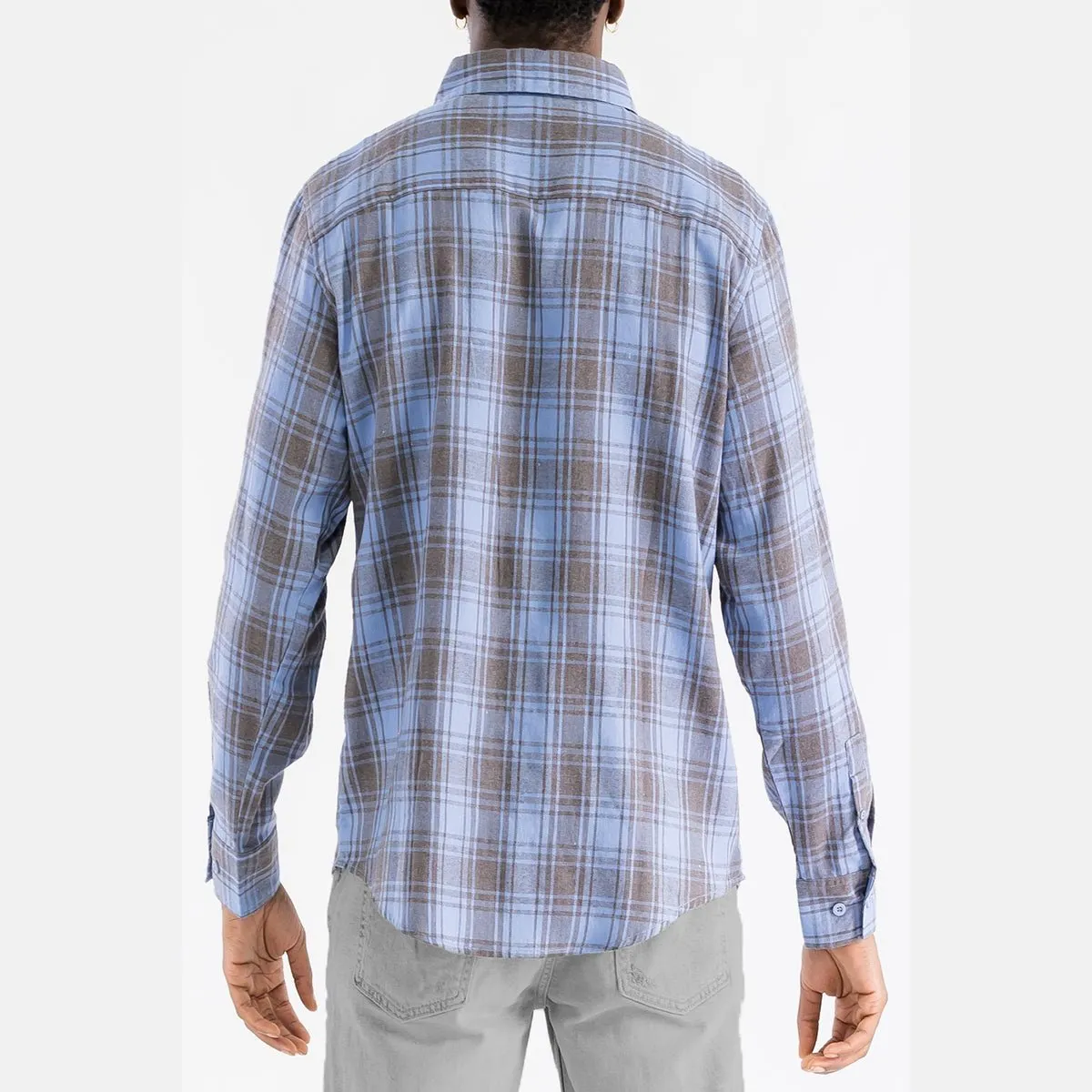 Sky Checkered Flannel Shirt