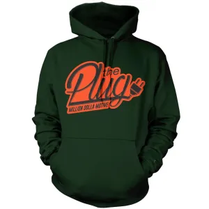 The Plug - Orange on Dark Emerald Hoodie Sweatshirt