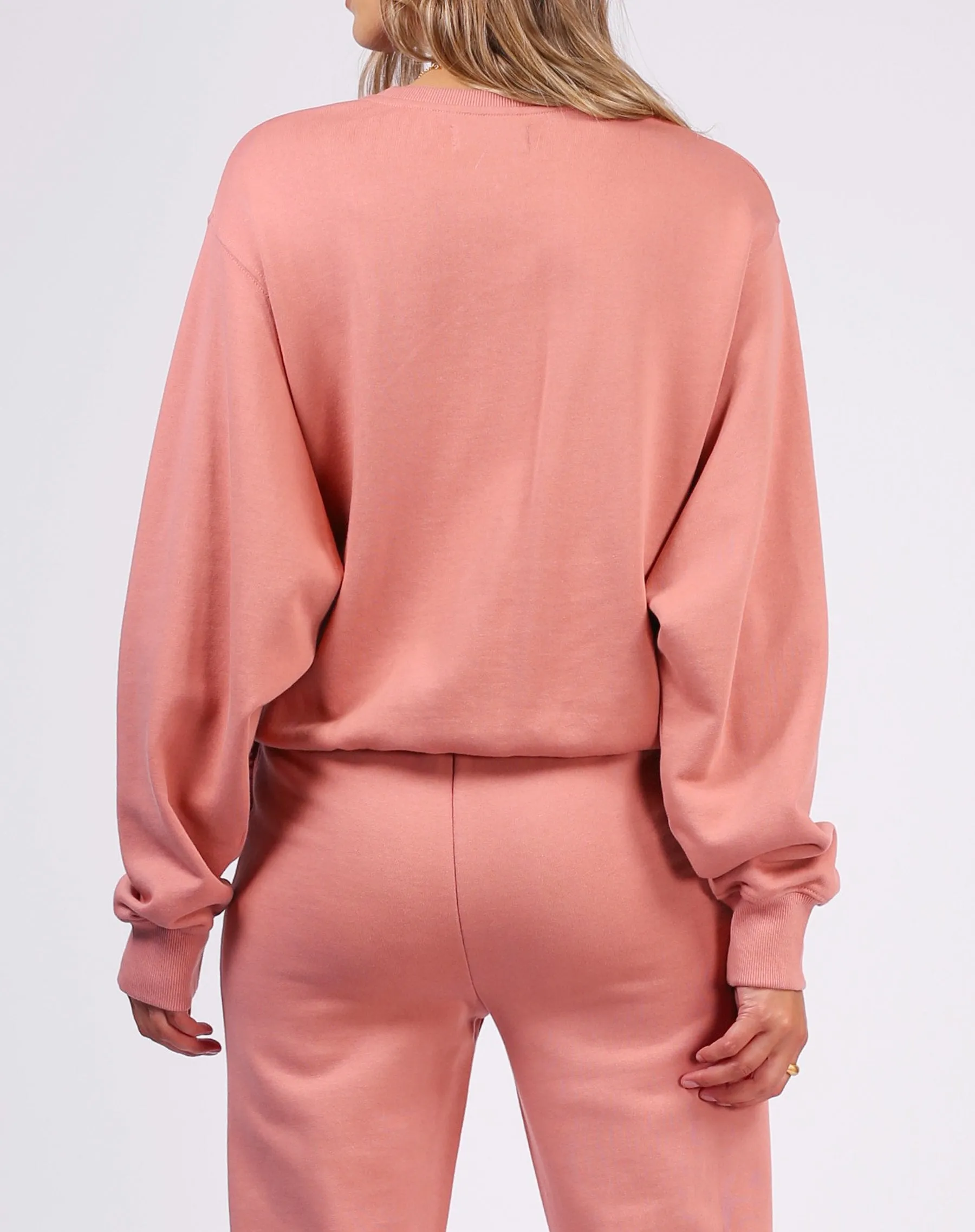 The "BEST FRIEND" Crew Neck Sweatshirt | Rose Blush