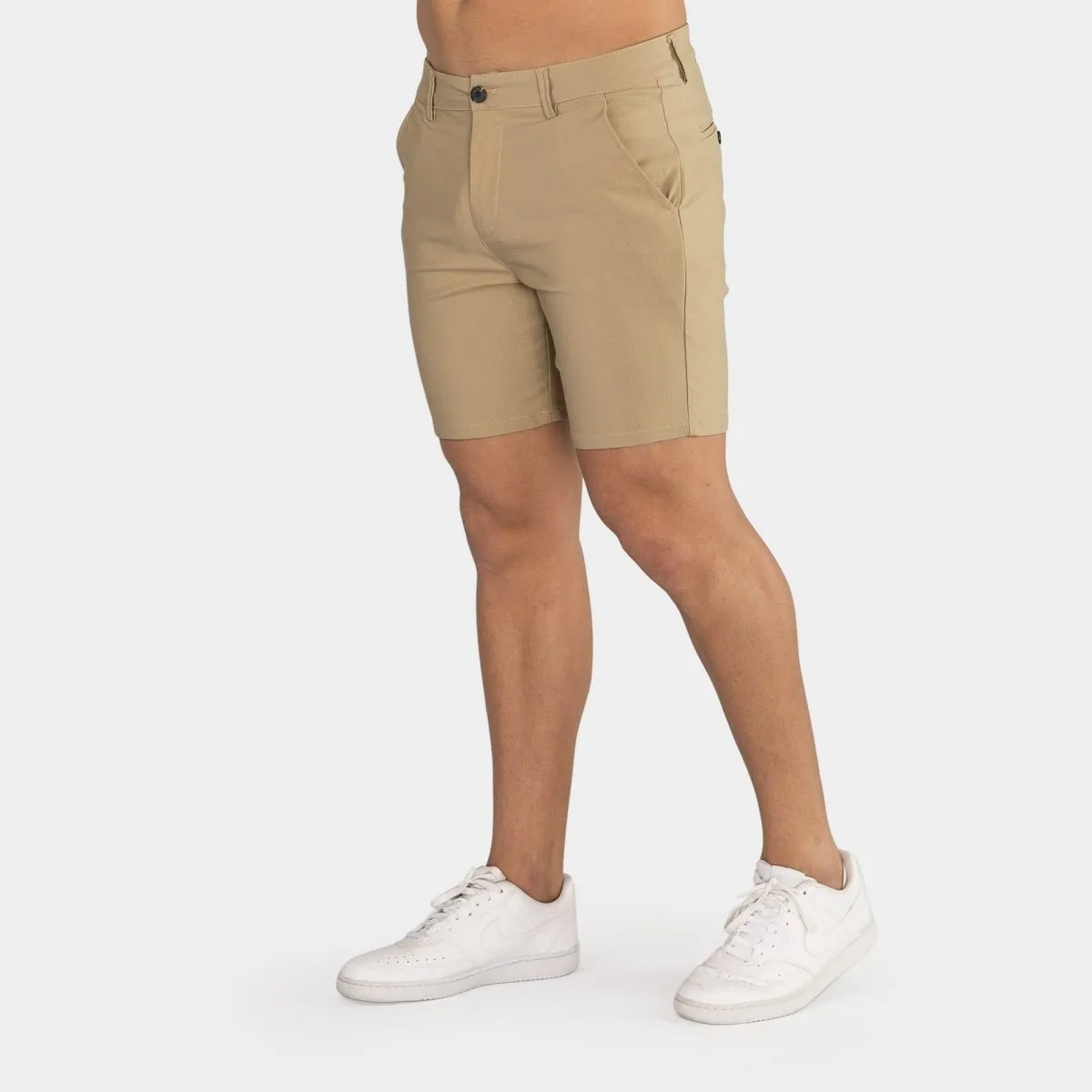 Ultra-Stretch 7" Chino Shorts - Beige