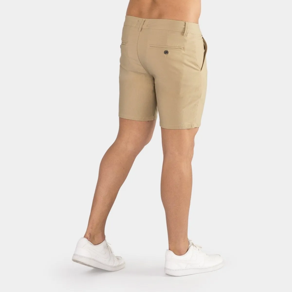 Ultra-Stretch 7" Chino Shorts - Beige