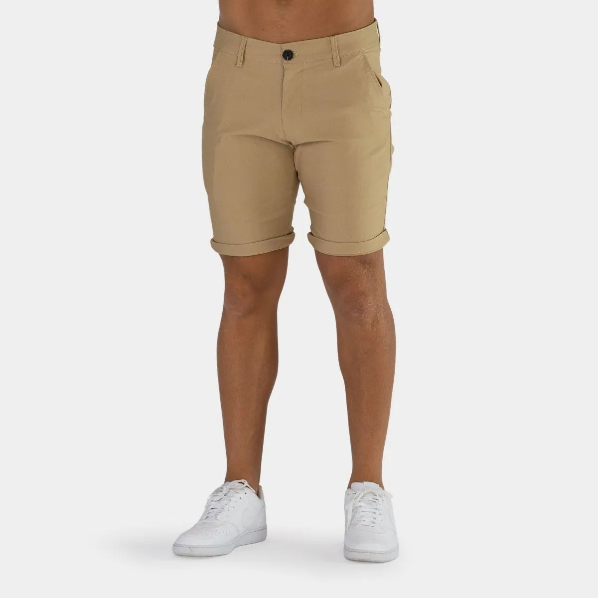 Ultra-Stretch 9” Chino Shorts - Beige