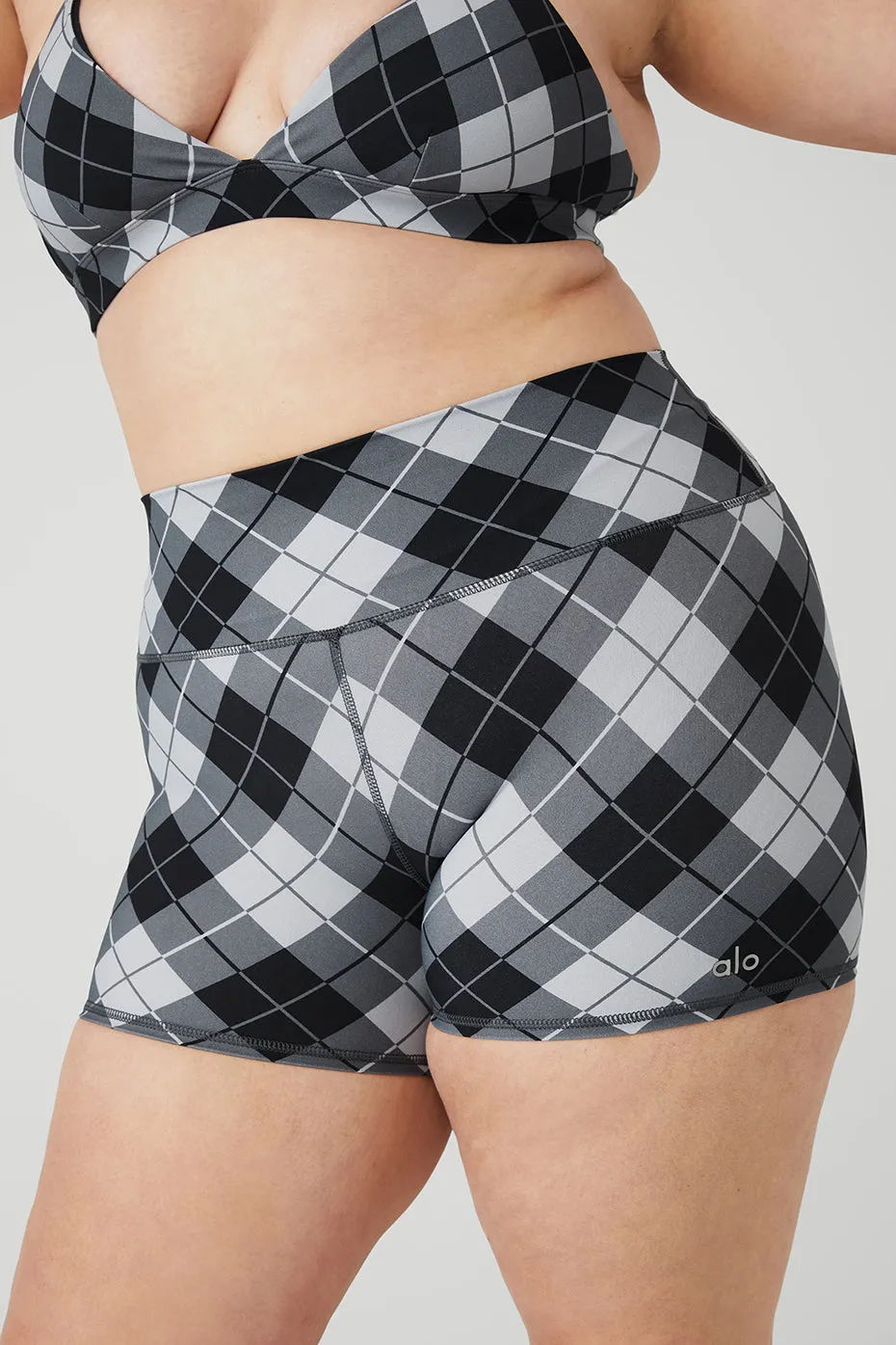 Vapor Argyle Splendor Bra & Vapor High-Waist Argyle Short Set