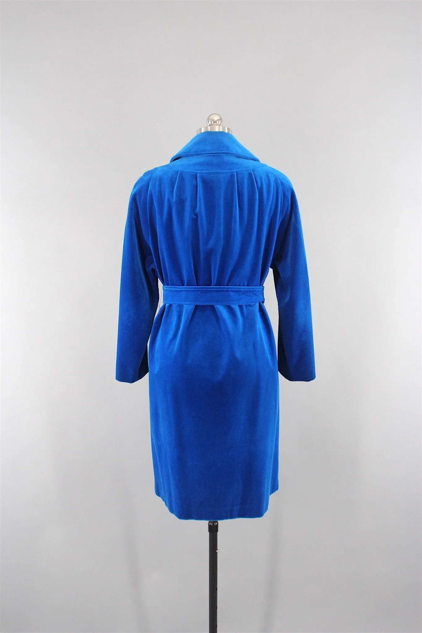 Vintage 1960s Electric Blue Velvet Coat by Surrey Classics Coat