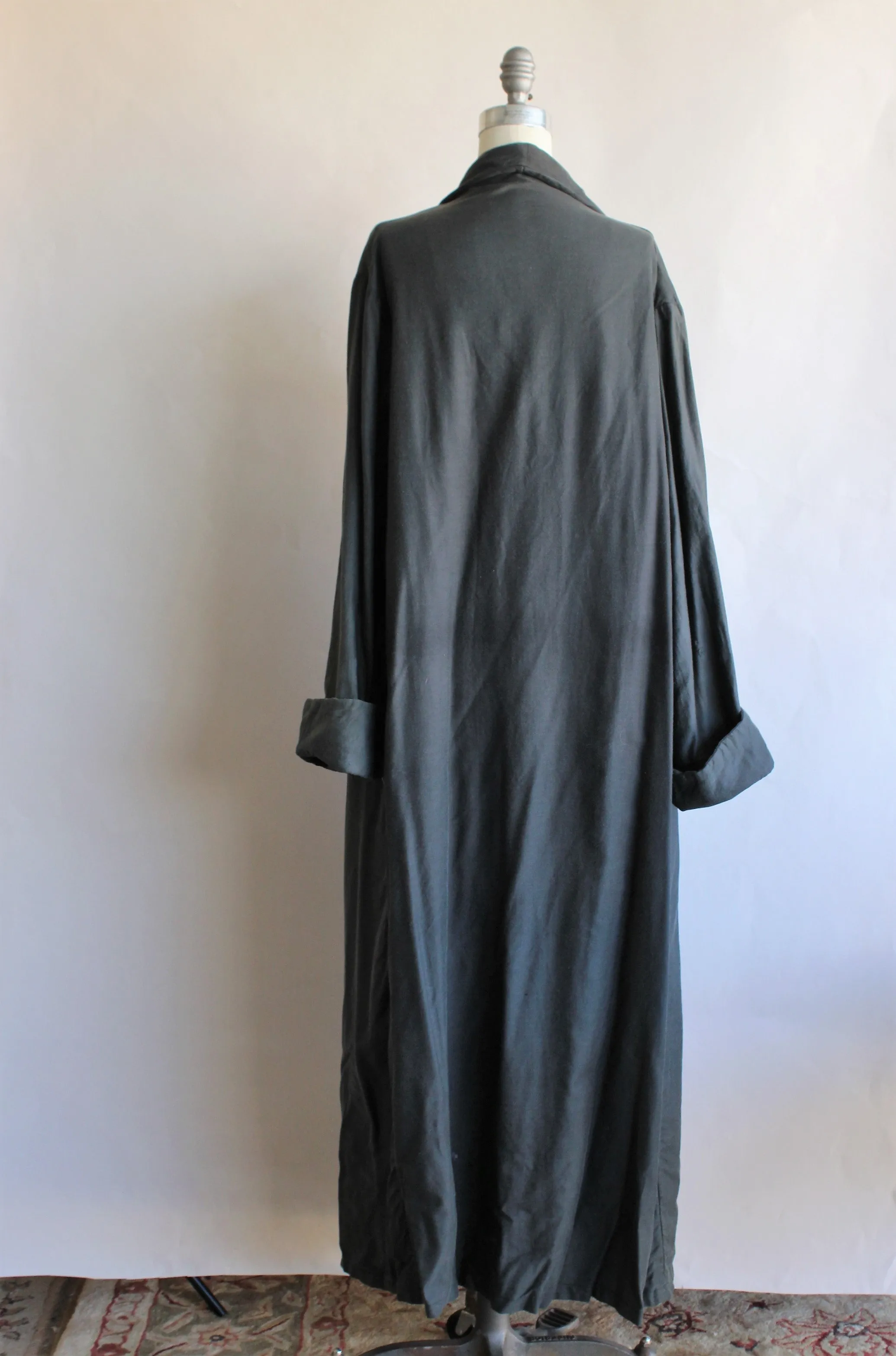 Vintage Full Length Gray Coat, Hollywood Costume