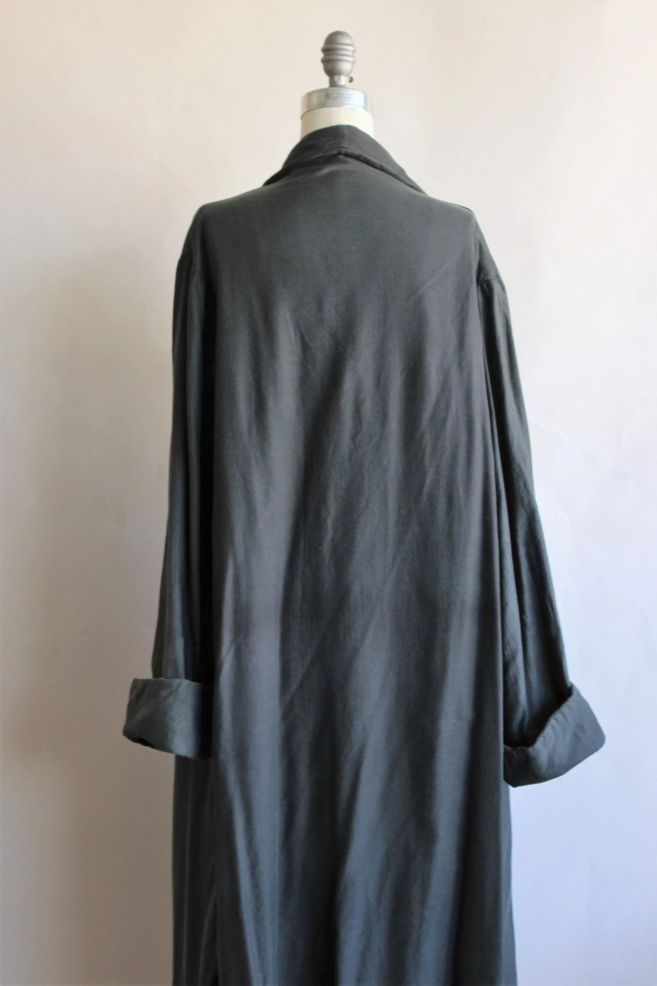 Vintage Full Length Gray Coat, Hollywood Costume